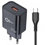 Alpha Super C22 Wall Charger Type-C Cable 22.5W Fast Charging - Black