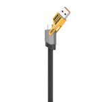 Amaya ACD-X51 USB + Type-C To Type-C + Lightning 4in1 Cable 65W Fast Charging 1m - Black - Image 3