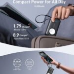 Anker 10K A1657H11 MagGo Magnetic Wireless Power Bank Type-C 35W Fast Charging 10000mAh Built in Type-C Cable With Watch Charger - Black - Image 4