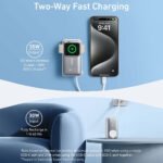 Anker 10K A1657H21 MagGo Magnetic Wireless Power Bank Type-C 35W Fast Charging 10000mAh Built in Type-C Cable With Watch Charger - White - Image 6