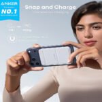 Anker 622 A1614H23 MagGo Magnetic Wireless Power Bank Type-C 12W Fast Charging 5000mAh - White - Image 6