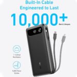 Anker A1383H11 Power Bank USB + Type-C 87W Fast Charging 20000mAh Built-In Type-C Cable - Black - Image 4