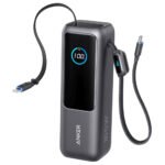 Anker A1695H11 Power Bank USB + Type-C 165W Fast Charging 25000mAh Built-In Dual Type-C Cable - Black