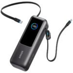 Anker A1695H11 Power Bank USB + Type-C 165W Fast Charging 25000mAh Built-In Dual Type-C Cable - Black - Image 3