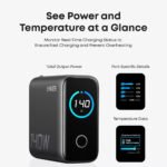 Anker B2697GZ1 Wall Charger 3x PD Type-C + USB + Type-C Cable 140W Fast Charging - Dark Gray - Image 4