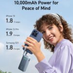 Anker Nano A1259H21 Power Bank USB + Type-C 30W 10000mAh Built-In Type-C Cable - Shell White - Image 4