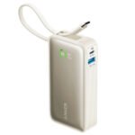 Anker Nano A1259H21 Power Bank USB + Type-C 30W 10000mAh Built-In Type-C Cable - Shell White