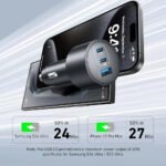 Anker Nano B2737HA1 Car Charger USB + 2x Type-C + Type-C Cable 167.5W Fast Charging - Image 7