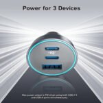 Anker Nano B2737HA1 Car Charger USB + 2x Type-C + Type-C Cable 167.5W Fast Charging - Image 4