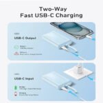 Anker Zolo A1688H11 Power Bank Type-C + USB 30W Fast Charging 10000mAh Built in Type-C Cable - Black - Image 7