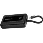 Anker Zolo A1688H11 Power Bank Type-C + USB 30W Fast Charging 10000mAh Built in Type-C Cable - Black - Image 3