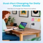 Anker Zolo B121CL11 Wall Charger 3x Type-C + USB + Type-C Cable 70W Fast Charging - Black - Image 10