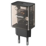 Awei C9 Wall Charger 2.4A Fast Charging - Transparent Black