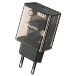 Awei C9 Wall Charger 2.4A Fast Charging - Transparent Black - Image 2