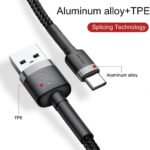 Baseus Cafule CATKLF-BG1 USB To Type-C Cable 3A Fast Charging 1m - Image 5