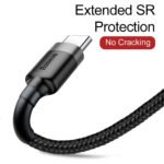 Baseus Cafule CATKLF-BG1 USB To Type-C Cable 3A Fast Charging 1m - Image 4