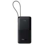 Baseus EnerFill FC51 Bipow 2 Pro PPBD2P-2022 Power Bank USB + Type-C 22.5W Fast Charging 20000mAh Built-in Type-C Cable - Black - Image 2