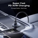 Baseus GoTrip DP1 BS-C15C2 Mini Car Charger 2x Type-C 30W Fast Charging - Cosmic Black - Image 7