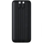 Baseus Lipow PPJP312 Power Bank USB + Type-C + Micro 22.5W Fast Charging 20000mAh Built-in 2 Cables - Black - Image 4