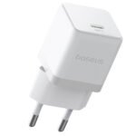 Baseus Palm CCZC20CE Mini Wall Charger PD Type-C + Type-C Cable 20W Fast Charging - White - Image 2