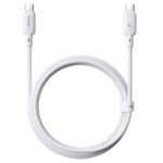 Baseus Silky CB000114 Type-C To Type-C Cable 100W Fast Charging 1m - White - Image 3