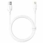 Baseus Silky CB000115 USB To Lightning Cable 2.4A Fast Charging 1m - White - Image 4