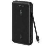 Belkin BoostCharge BPB024 Power Bank USB + Type-C 30W Fast Charging 20000mAh Built-In Type-C Cable - Black