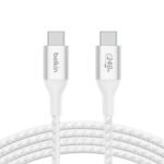 Belkin BoostCharge CAB015 Type-C To Type-C Cable 240W Fast Charging 1m - White - Image 3