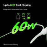 Belkin CAB003 Type-C To Type-C Cable 60W Fast Charging 1m - White - Image 6