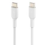 Belkin CAB003 Type-C To Type-C Cable 60W Fast Charging 1m - White - Image 2