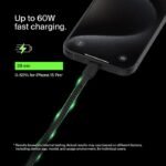 Belkin CAB004BT1MBK Type-C To Type-C Cable 60W Fast Charging 1m - Black - Image 8