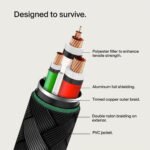 Belkin CAB004BT1MBK Type-C To Type-C Cable 60W Fast Charging 1m - Black - Image 7