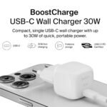 Belkin WCA008KQV2 Wall Charger Type-C 30W Fast Charging - White - Image 5