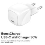 Belkin WCA008KQV2 Wall Charger Type-C 30W Fast Charging - White - Image 3