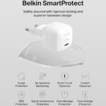 Belkin WCA008KQV2 Wall Charger Type-C + Type-C Cable 30W Fast Charging - White - Image 8