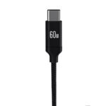 Cougar L10 Type-C To Type-C Cable 60W Fast Charging 1m - Black - Image 3