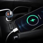 Cougar R7 Car Charger PD Type-C + QC USB 38W Fast Charging - Black - Image 3