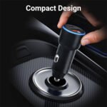 Cougar R7 Car Charger PD Type-C + QC USB 38W Fast Charging - Black - Image 4