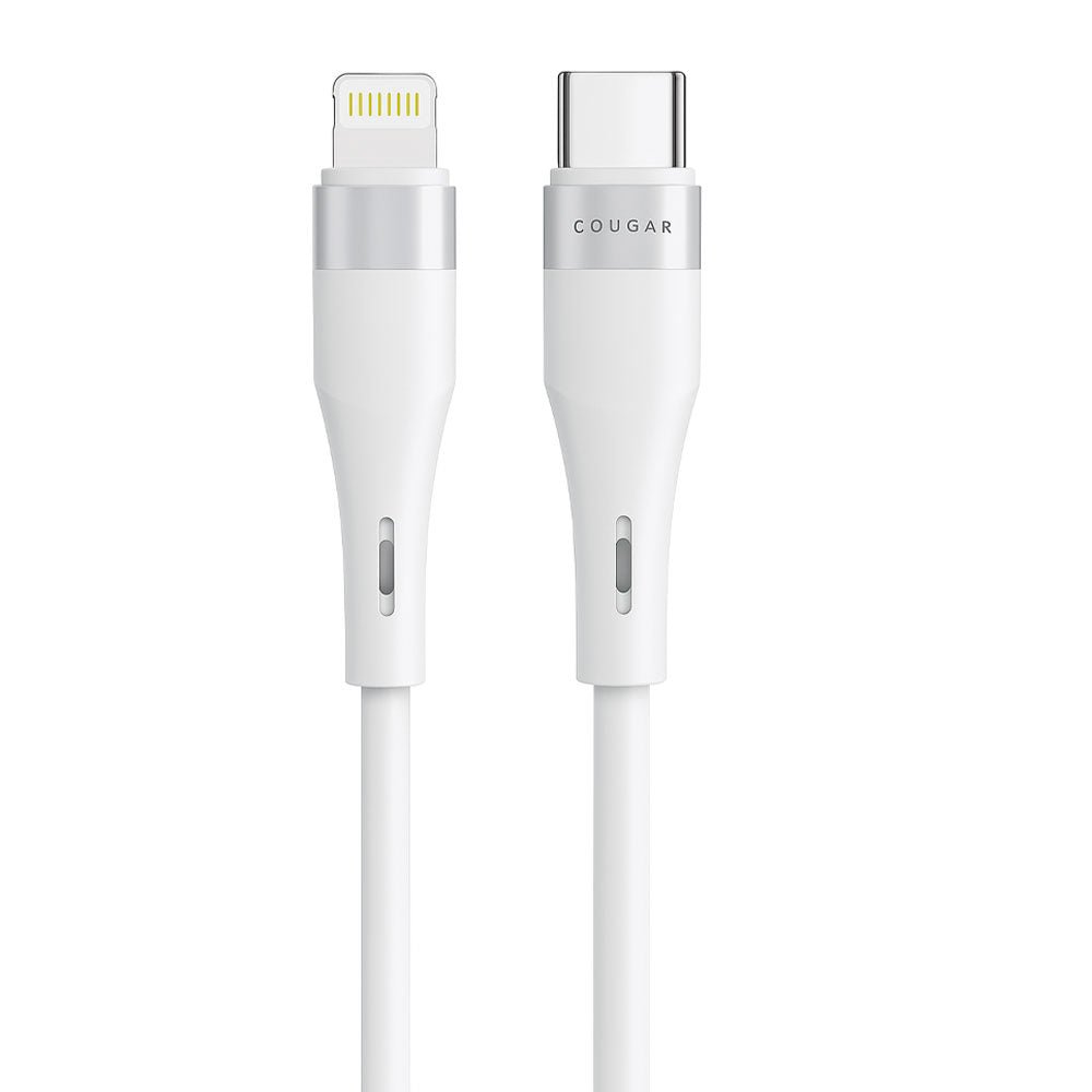 Cougar L7 Type-C To Lightning Cable 30W Fast Charging 1m - White - Image 1