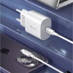 Devia Smart Series RLC-383 Wall Charger PD Type-C + Type-C Cable 25W Fast Charging - White - Image 5