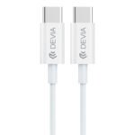 Devia Smart Series RLC-383 Wall Charger PD Type-C + Type-C Cable 25W Fast Charging - White - Image 3