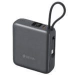 Devia Ultra 1 EP206 Power Bank Type-C 35W 10000mAh Built-in Type-C Cable - Modern Gray