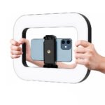 E-30 Square LED Selfie Ring Light With Phone Holder - Image 2