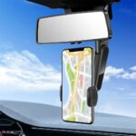 Earldom EH178 Mirror Car Phone Holder - Black - Image 4