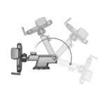 Earldom EH93 Suction Cup Car Phone Holder 360° Full Rotation - Black - Image 2
