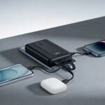 Ectra EPB-C205B Power Bank USB + PD Type-C 22.5W Fast Charging 20000mAh Built-in 2 Cables - Black - Image 3