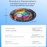GT31 Rechargeable Magnetic RGB Cooling Fan - Image 4