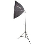 General Light KIT2PC With Octa Box II 65cm LED 2 Lamp 150W With Grid - Image 2