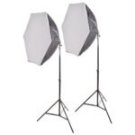 General Light KIT2PC With Octa Box II 65cm LED 2 Lamp 150W With Grid - Image 4