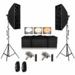 General Light KIT2PC With Soft Box II 50x70cm LED 2 Lamp 150W With Grid